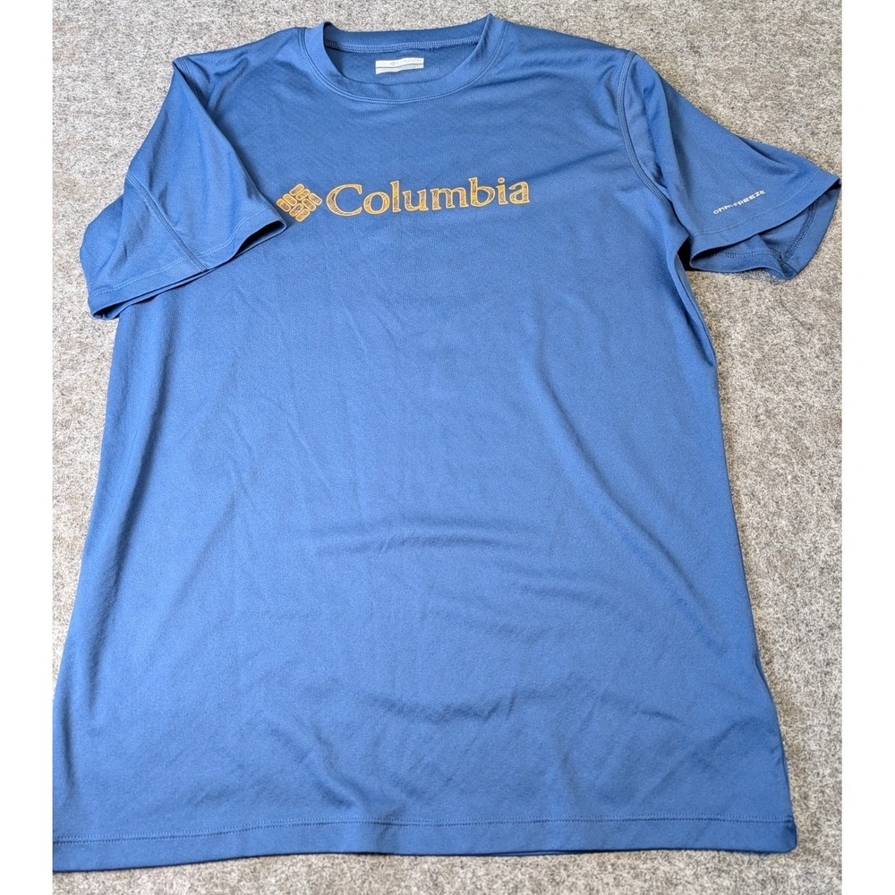 Columbia Sportswear Co. Logo Omni-Freeze T Shirt Men's Large Medium Blue